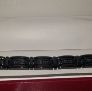Men's 1/2 carat blue diamond bracelet
